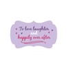 to Love Laughter and Happily Ever After Stickers,Wedding Favor Stickers,2x1.25