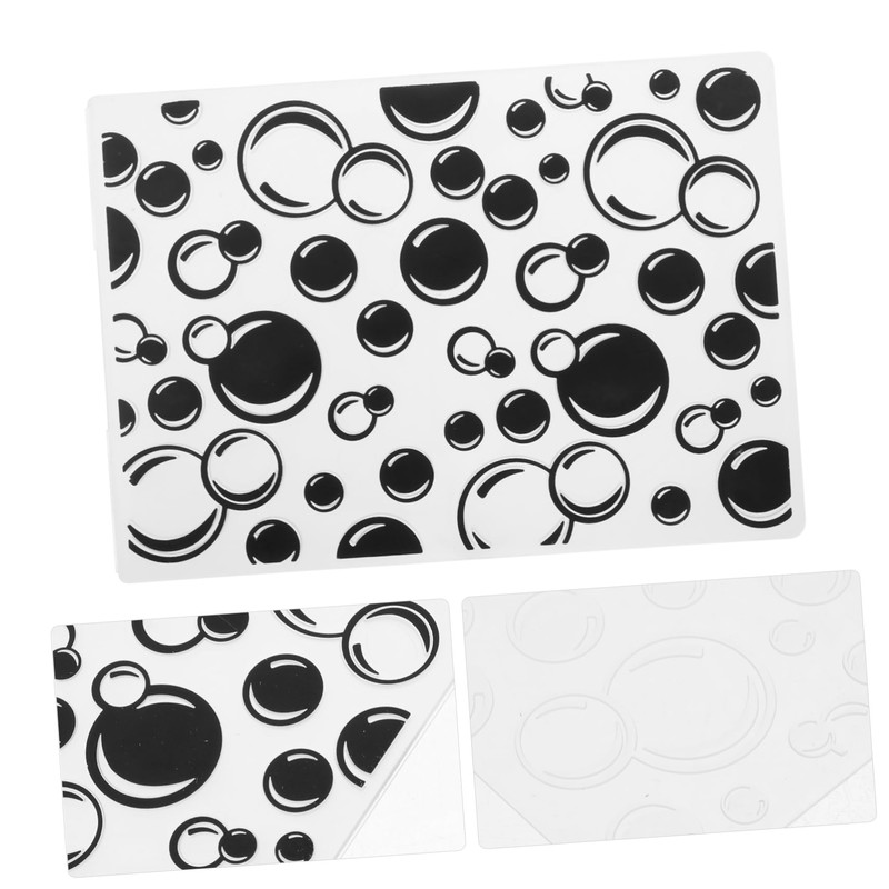 COHEALI 3pcs Card Making Embossing Folders Stencil Decorative Background Dies