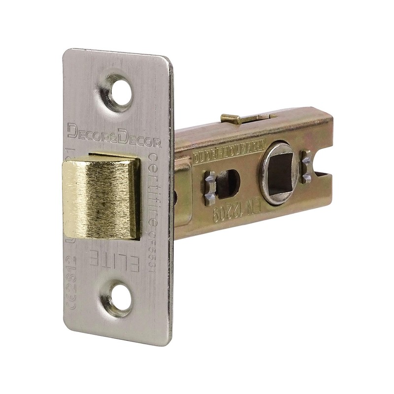 Decoranddecor 2.5 Inch Tubular Mortice Latch for Internal Doors, Fire