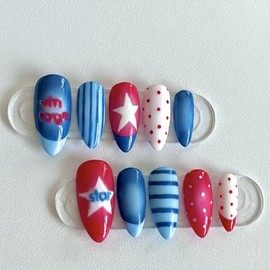 08:00AM, Midnight Teen |Pinterest nails - round square / 08:00AM, 미드나잇 하이틴 | 핀터레스트 네일 - 라운드스퀘어
