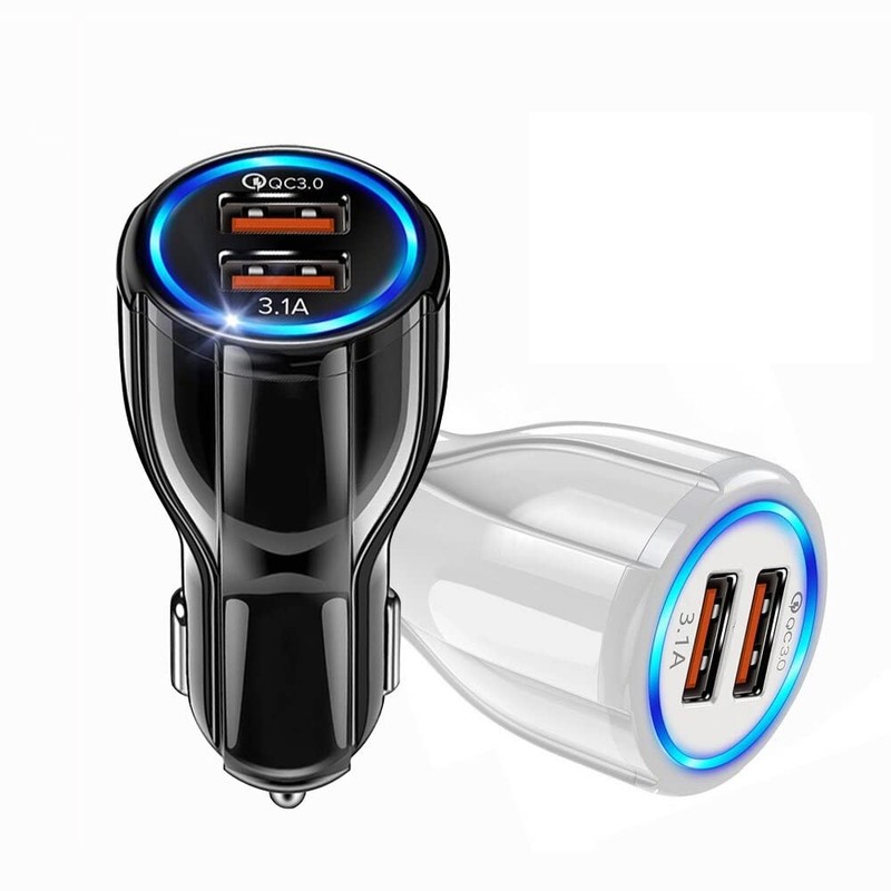 Olakey Car Charger, Quick Charge 3.0 USB Port Adapter, Adapter