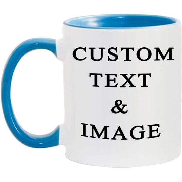 Customized Photo Mug with Personalized Text Upload Your Image with