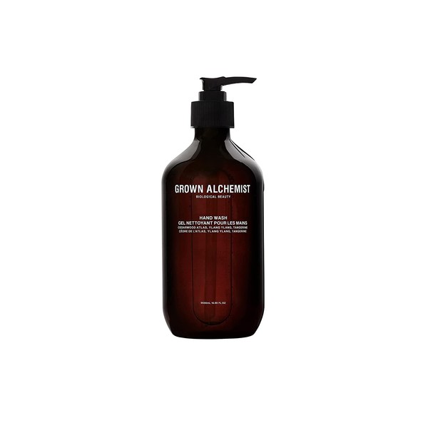 Grown Alchemist Hand Wash: Cedarwood Atlas, Ylang Ylang, Tangerine. Gentle Hand Wash that Hydrates and Cleanses Skin, 500ml