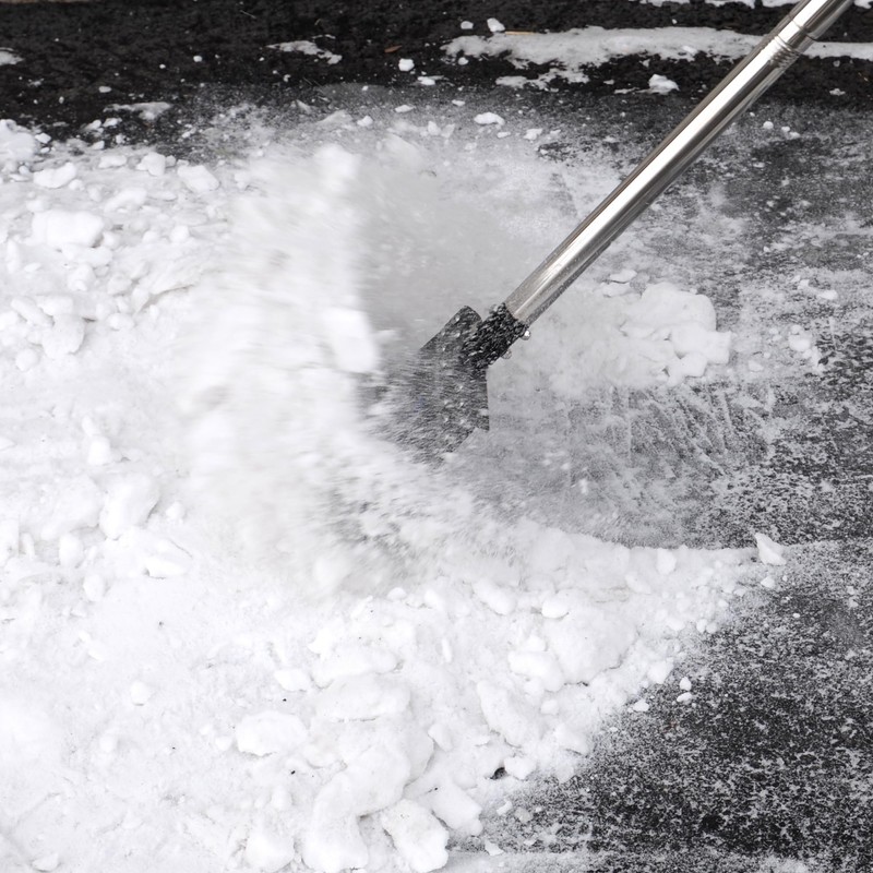 CKLT Ice Shovel 65in Flat Shovel with Spring Steel Blade