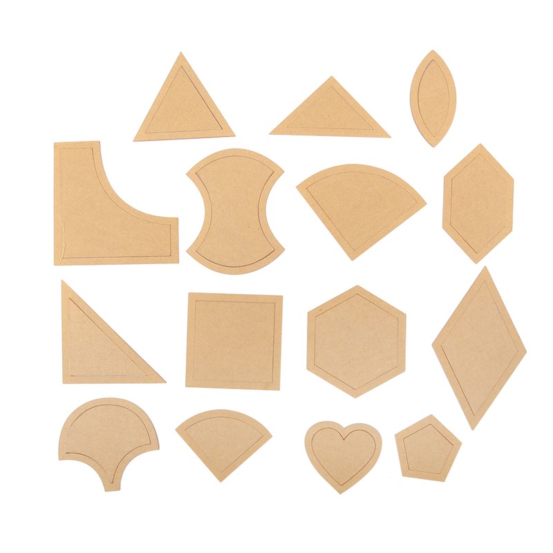 54 Pcs Quilting Template Multiple Shaped Acrylic Quilt Stencil Template