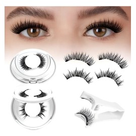 Kit De Pestañas Magnéticas Reutilizables Con Aplicador 2pars