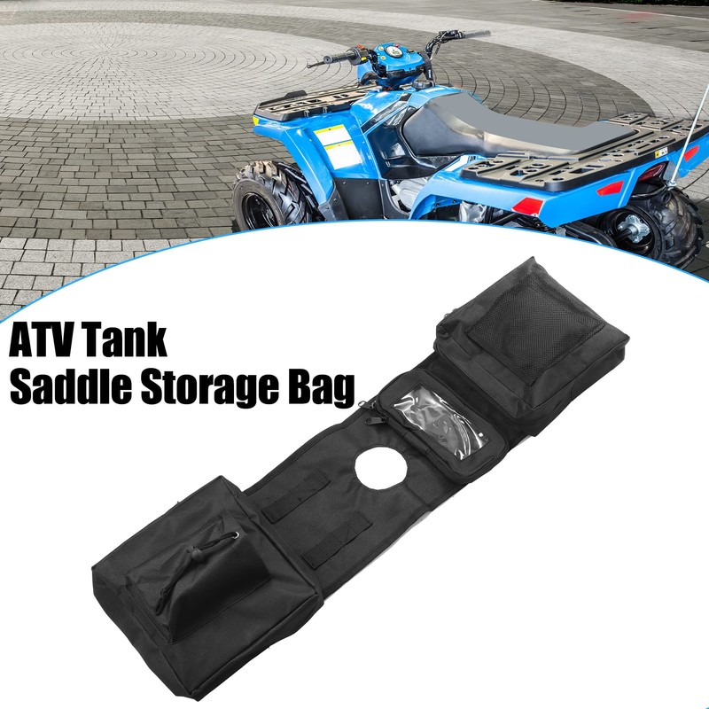 QUARKZMAN ATV Tank Saddle Storage Bag Phone Bag with Zip