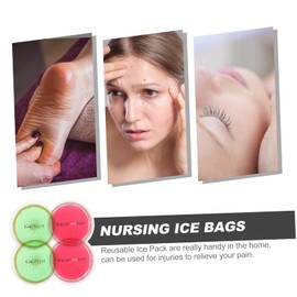 Baluue 4pcs Fruit Ice Pack for Boys and Girls Gel Cold Compress for Body Cooling Reusable Ice Pack for Injuries