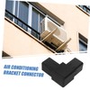 TEHAUX 10pcs Plastic Square Tubing Connectors Shape Tube Fittings for