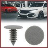 HEROFFIX 50 Pcs Gray Plastic Door Bumper Push Rivets Clip