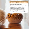 Lumberkart Handmade Wooden Yarn Bowl - Premium Yarn Bowls for