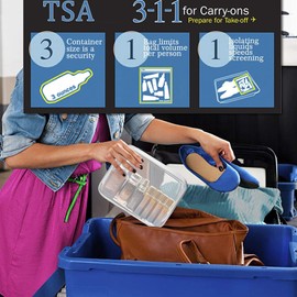 ANRUI Pack of 3 TSA Approved Transparent Travel Toiletry Bag, Toiletry Bag, Transparent Hand Luggage for Transporting Liquids, Cosmetic Bag, Toiletry Bag for Men and Women, transparent clear, Hand