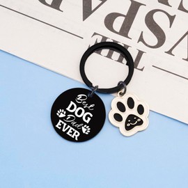 UVIBEW Dog Dad Gifts For Men Dog Keychains for Dad Accessories For Dad Father Stocking Stuffers For Dog Owners Birthday Gifts For Dog Lovers Christmas Thanksgiving Father Day Presents