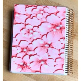 Handmade Essential Nurse Pink Flower Cover Set for use w/ Erin Condren Planner