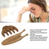 Sandalwood Nose Guasha Massage Tool Five Tooth Scalp Meridians Scraping
