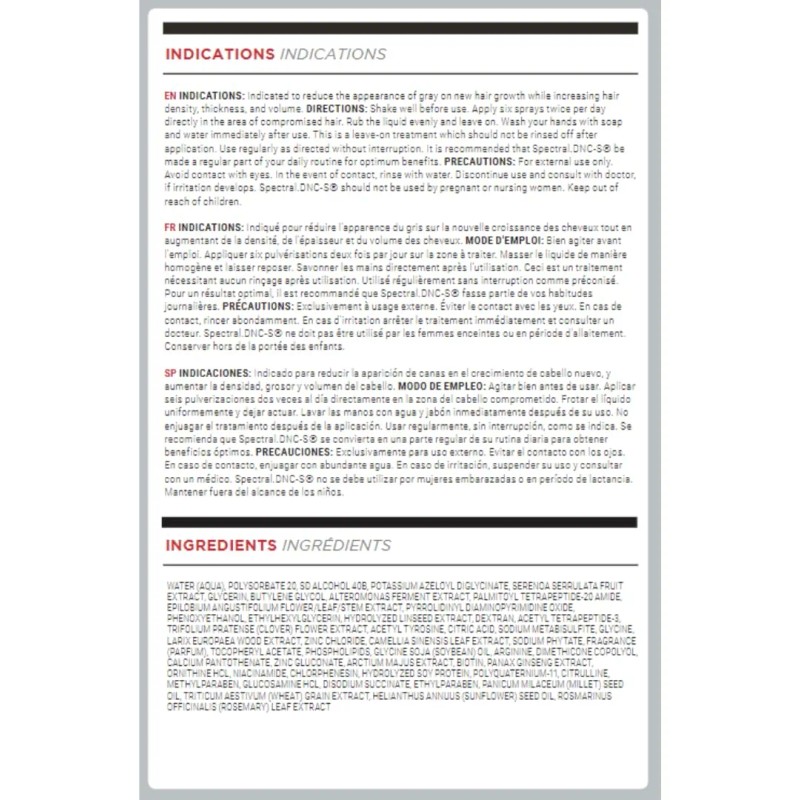 Sérum Capilar Ds Laboratories Spectral.dnc-s Hair Growth