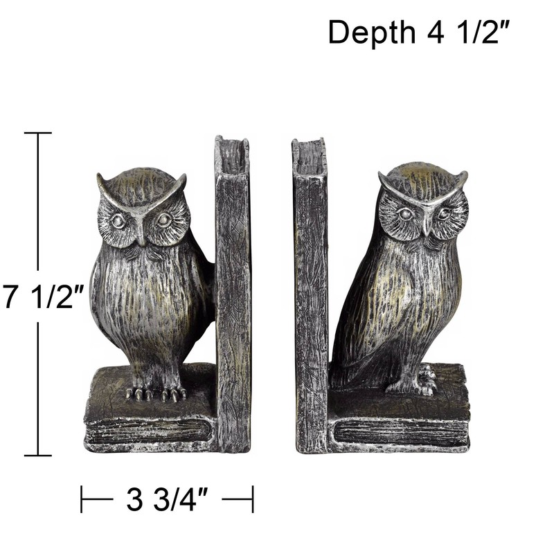 Standing Owl Bookends Set - Kensington Hill