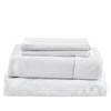Kingnex Bamboo Viscose Queen Sheet Set Soft Brushed Mircrofiber 4