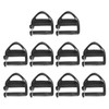 WUFGWBD 10 Pieces Backpack Replacement Buckles, Webbing Plastic Buckles, Fastener