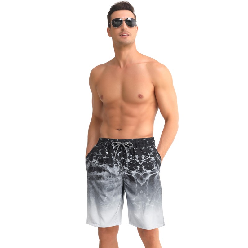 ELETOP Men's Swimming Shorts Swim Trunks Quick Dry Board Shorts