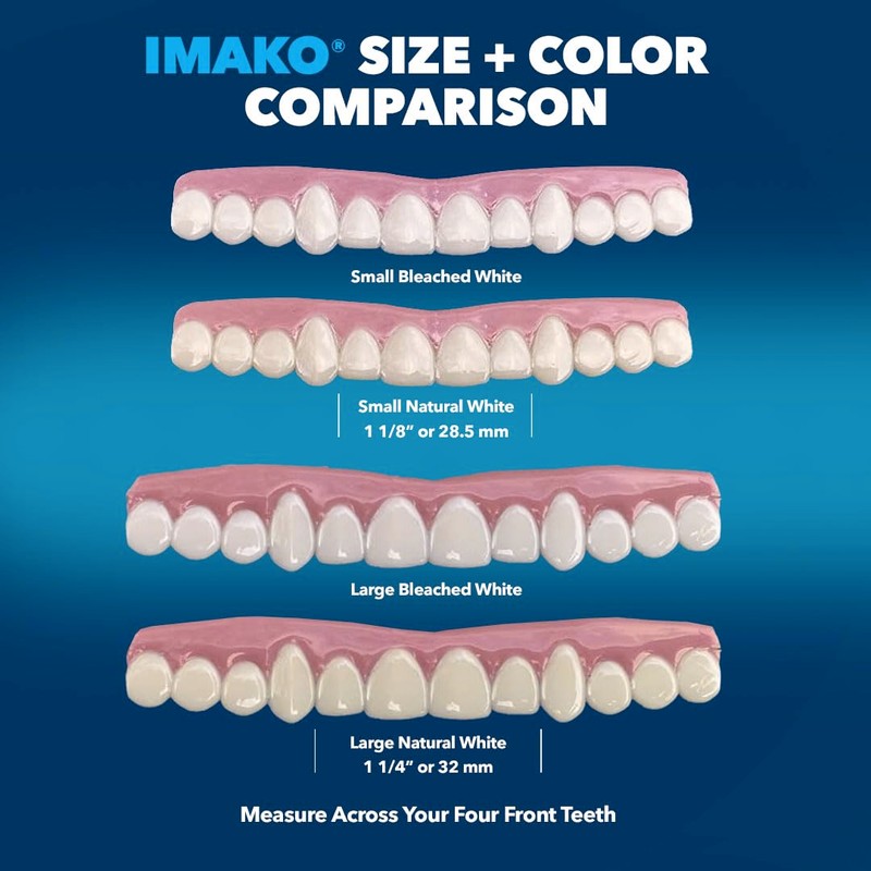 Imako Premium Cosmetic Uppers - 1 Pack - Small, Bleached