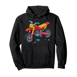 Master Builder Motocross Bike Brick Builders Building Blocks Pullover Hoodie