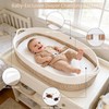 JVEOO Baby Changing Basket with Diaper Changing Pad Breathable Waterproof