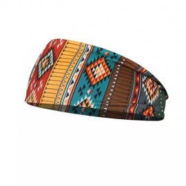 International Sports Headband for Women: Trendy European Digital Prints, Sweat-Absorbing Ribbon for Spring/Summer One Size / US Flag Headband 15ea