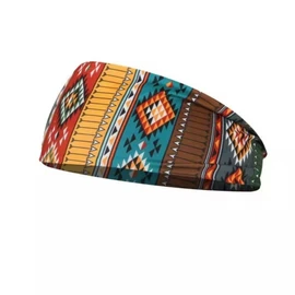 International Sports Headband for Women: Trendy European Digital Prints, Sweat-Absorbing Ribbon for Spring/Summer One Size / US Flag Headband 15ea