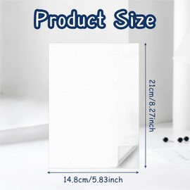 10 Sheets Water Soluble Needle Paper, A5 (14.8 x 21 cm), Washable Transfer Pattern Printable for DIY Hand Embroidery, Cross Stitch, Quilting