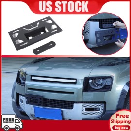 carpart2021 Front Bumper Tow Hook License Plate Mount Bracket For LR Defender L663 20-24 US