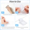 Cable Management Under Desk Detachable Cable Straps, White, 20 Pack