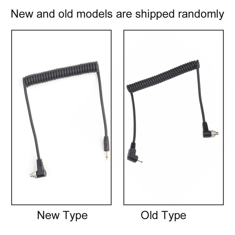 2.5mm to Male Flash PC Sync Cable, Extendable Flash Sync