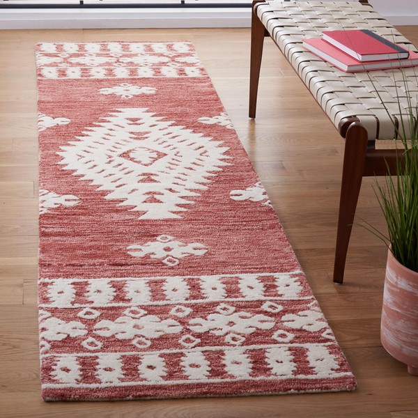 SAFAVIEH Aspen Collection Runner Rug - 2'3" x 9', Rust