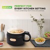 NutriChef 1.6 QT Portable Electric Rice Cooker & Lunch Maker
