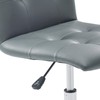 Modway Prim Ribbed Armless Mid Back Swivel Conference Office Chair