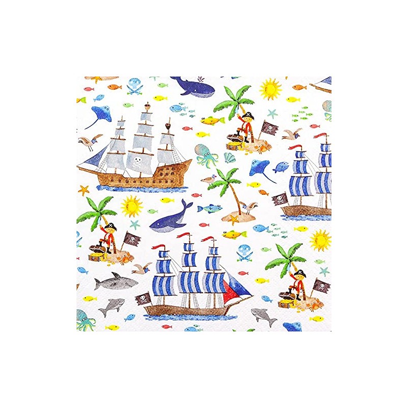 20 Serviettes Alles zum Piratenleben | Boy | Children |