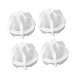 Ipetboom 4pcs Laundry Balls Winding Washer Balls for Clothes Cleaning Washing Machines Softens Fabrics Reduces Intertwining Flexible Material for Easy Use