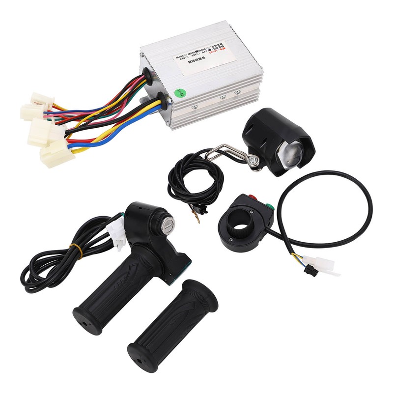 24V 500W Motor Speed Controller Headlight Throttle Grip with Lock