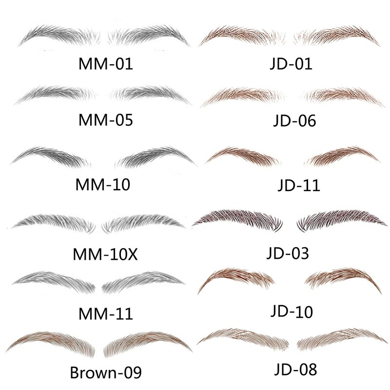 Yesallwas 4D Eyebrow Tattoo Sticker 22-Pairs False Eyebrows Long Lasting
