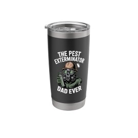 Funny Exterminator Dad Pest Control Father's Day Pest Dad Stainless Steel Insulated Tumbler
