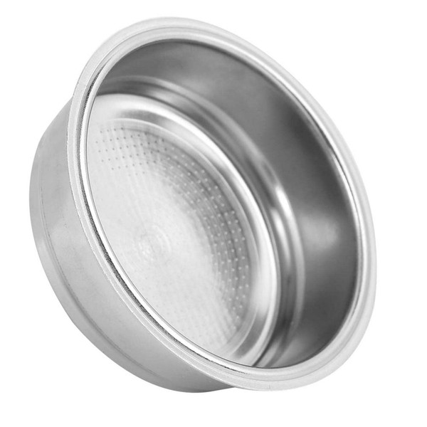 Coffee Filter Basket Stainless Steel Strainer, Cup 51mm Single Layer Non Pressurized Filter Basket Strainer Fit for DeLonghi