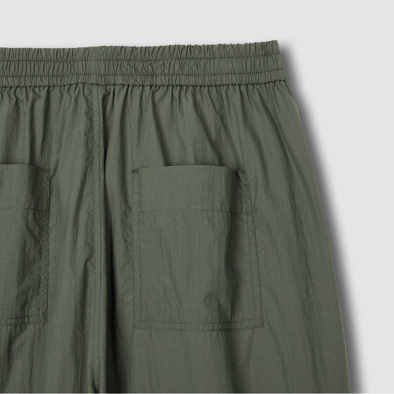 JAJU [JAJU] Women's Crisp Easy Banding Pants_Khaki