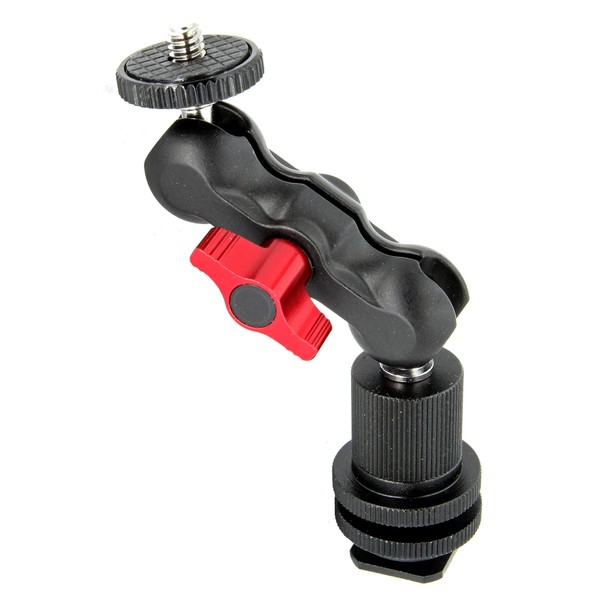 Mini 360 Degree Swivel 1/4" Mount with hot Shoe Mount-