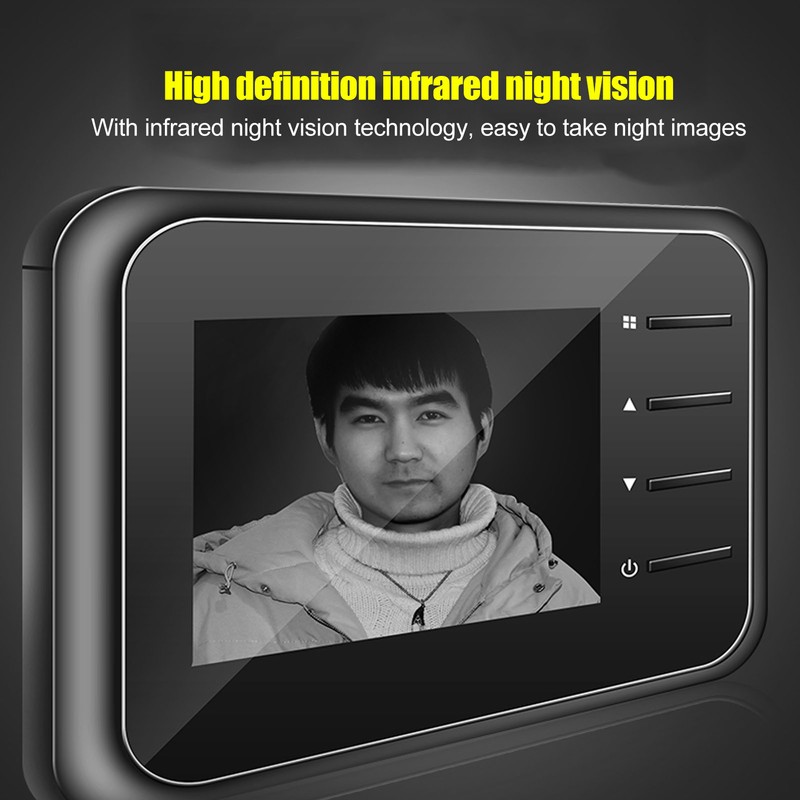 Smart Peephole Camera 2.4in LCD High Definition Infrared Night Vision