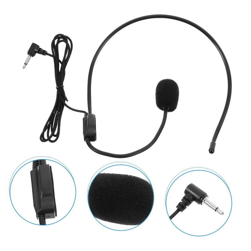 Gatuida Wired Ear Microphone Headset for Lectures Voice Amplifier Microphone