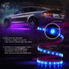 Xprite 8Pcs Car RGB LED Strip Lights, Exterior Underglow &
