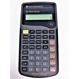 Texas Instruments BA Real Estate Financial Calculator