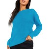 Urban CoCo Women's Solid Long Sleeve Crew Neck Knitted Pullover