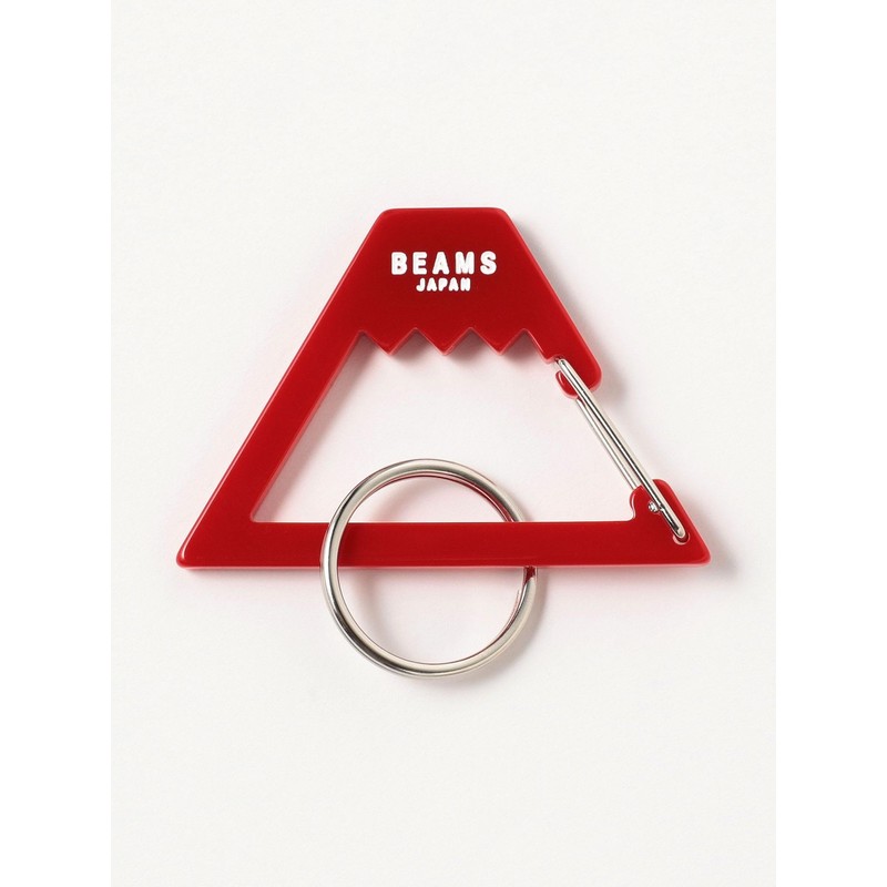 Beams Japan Small Item, Mt. Fuji Keychain, Red Free